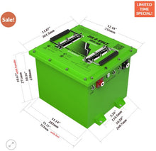 Load image into Gallery viewer, 105AH 38 Volt Professional Kit BE10538M “MINI” “HIGH OUTPUT GOLF CART LITHIUM BATTERIES” Standard Kit