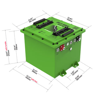 105AH 38 Volt Professional Kit BE10538M “MINI” “HIGH OUTPUT GOLF CART LITHIUM BATTERIES” Professional Kit