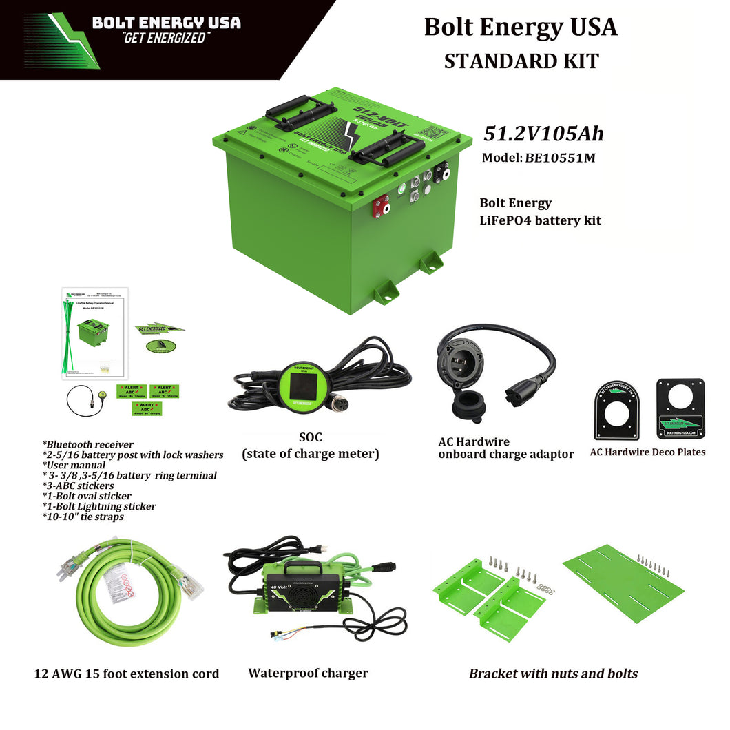 105AH 51 Volt  Standard Kit  BE10551M “MINI”  “HIGH OUTPUT LITHIUM” Standard