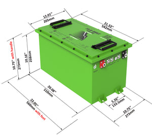 Bolt Energy USA 72 Volt 105Ah High Output Lithium Battery Professional Kit