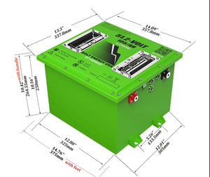 Bolt Energy USA 51 Volt “Mini” 105Ah High Output Lithium Battery Kit - Professional
