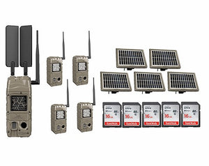 Cuddelink 4 G-Series, Solar Panels, SD Cards Plus G Series Cell Cam Starter Bundle