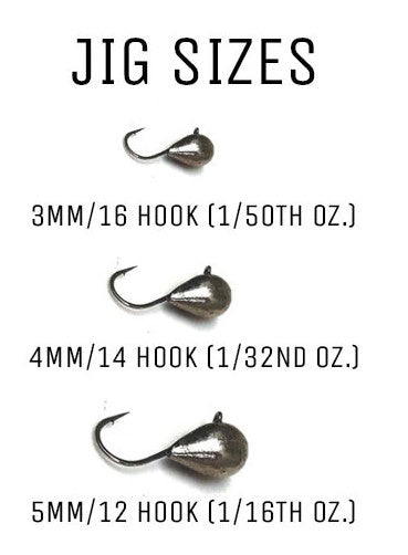 Larson's Quality Jigs Tungsten Ice Jigs (3mm, 4mm, 5mm) – JSOutfitter