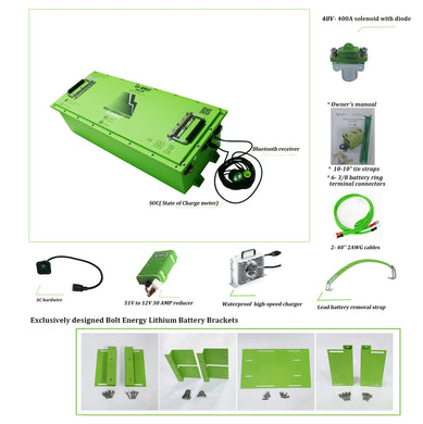 Bolt Energy USA 51 Volt 160Ah High Output Lithium Battery Standard Kit